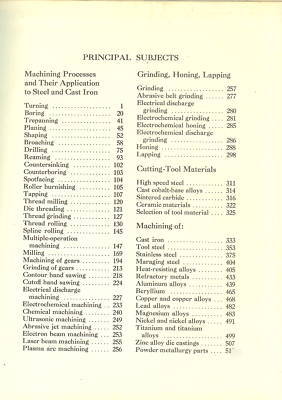 Metals handbook by asm (machining)
