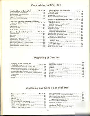 Metals handbook by asm (machining)