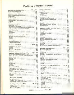 Metals handbook by asm (machining)