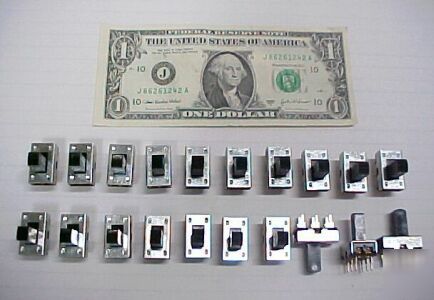 New 20 slide switch switches, 5.5 amp, 250V 250 volt, 