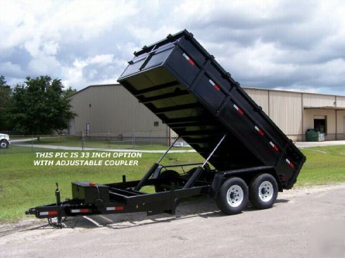 New 7 x 14 all pro dump trailer equipment ramp
