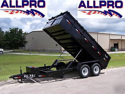 New 7 x 14 all pro dump trailer equipment ramp