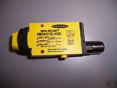 New banner mini-beam quick disconnect cables SM312FQD