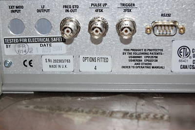 New ifr 2023A signal generator w/ opt 4 9KHZ-1.2GHZ ** **