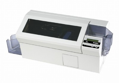 New zebra P420I card printer id badge printer open box