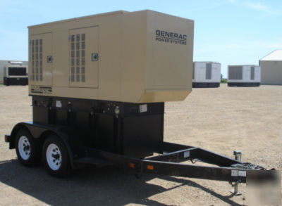 40KW generac trailer-mounted diesel generator