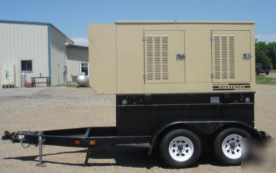 40KW generac trailer-mounted diesel generator