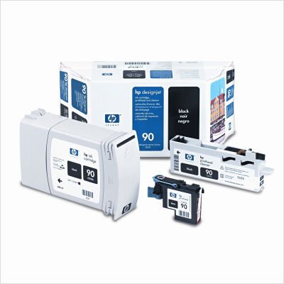 C5054A (HP90) printhead and cleaner, black