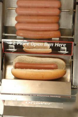 Doghouse hot dog hotdog cooker/merchandiser dispenser 