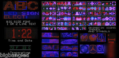 Electronic led message - factory price -65X15-rgy