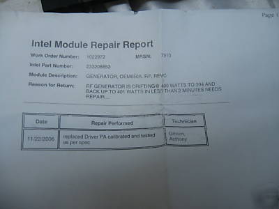 Eni oem-650A 6 rf generator oem-6A-11491-52 ae 650 watt