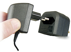 Euro 2-pin to uk converter plug 6A for transformers bca