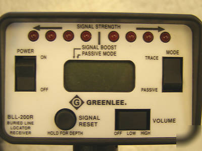Greenlee bll-200 buried line locator no 