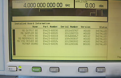 Hp/agilent E4426B esg-ap rf signal generator 4GHZ 