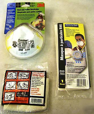 Lot 6 dust pollen respirator particulates spray sock
