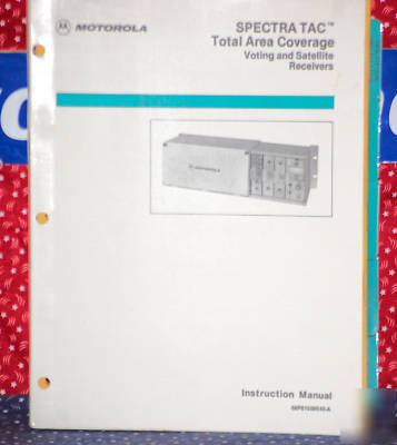 Motorola 6881039E45 spectra tac instruction manual