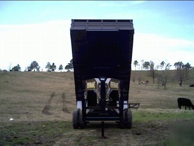 New '10 gooseneck dump trailer 8'X16' dual tandem dual
