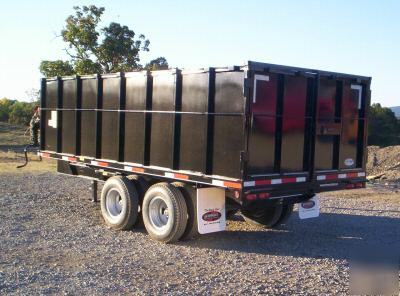 New '10 gooseneck dump trailer 8'X16' dual tandem dual