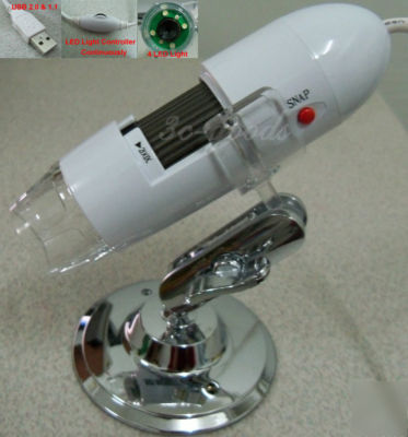 New est 1.3MP usb digital microscope 200X perfect WIN7