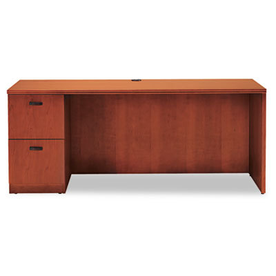 Park avenue left ped credenza henna chry fluted pull