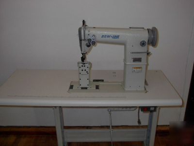 S.e.w.line two needle postbed industrial sewing machine