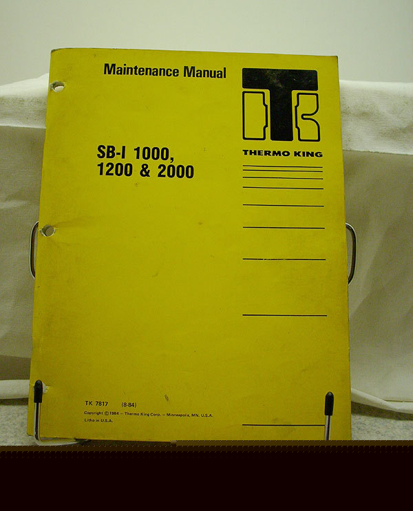 Thermo king sb-i 1000 1200 2000 C201 maintenance manual