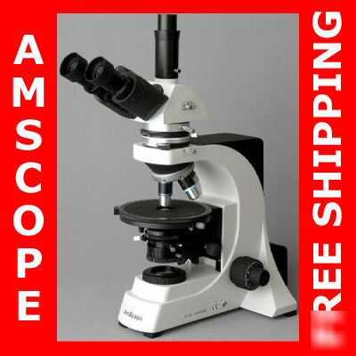 Trinocular infinity polarizing microscope 40X-600X