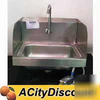 Used advance tabco hand sink w/ knee / foot pedal
