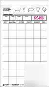 Waitrpad white single paper waiter pad - NC4716WP