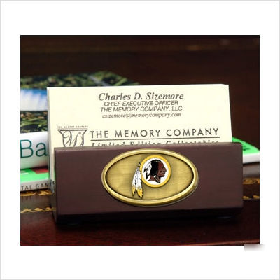 Washignton redskins business card holder