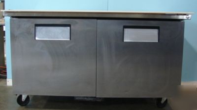True open top sandwich prep table, 60