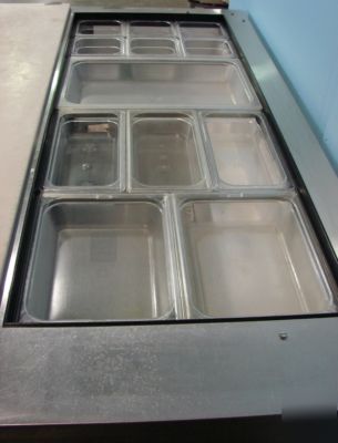 True open top sandwich prep table, 60