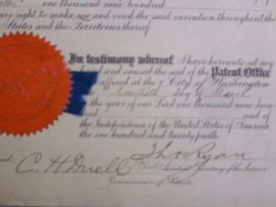 1900 railroad train air brakes red seal patent 645823