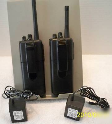 2 motorola radius SP50 vhf 5 watt radios P93YQT20A2AA