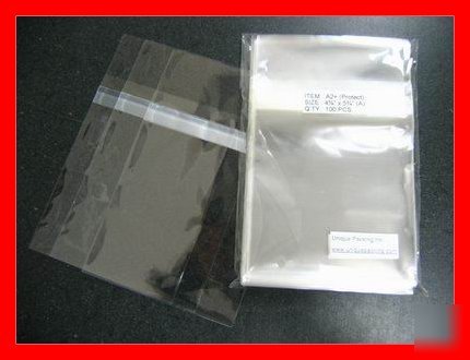 3000 4 5/8 x 5 3/4 (A2+)(p) card resealable cello bags 