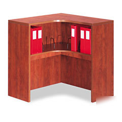 Alera valencia series corner open storage hutch