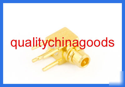 10X mmcx male mount pcb connector right angle goldplate