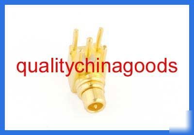 10X mmcx male mount pcb connector right angle goldplate