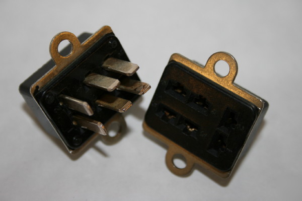 6 way male & female pair multi way connectors FBA15C