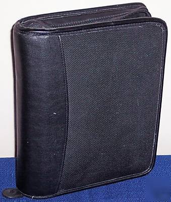 Beautiful compact black pda 6 ring franklin planner