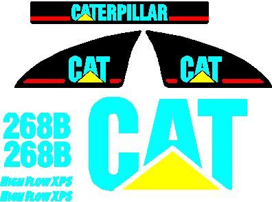 Bobcat case cat gehl jcb takeuchi skid steer decal sets