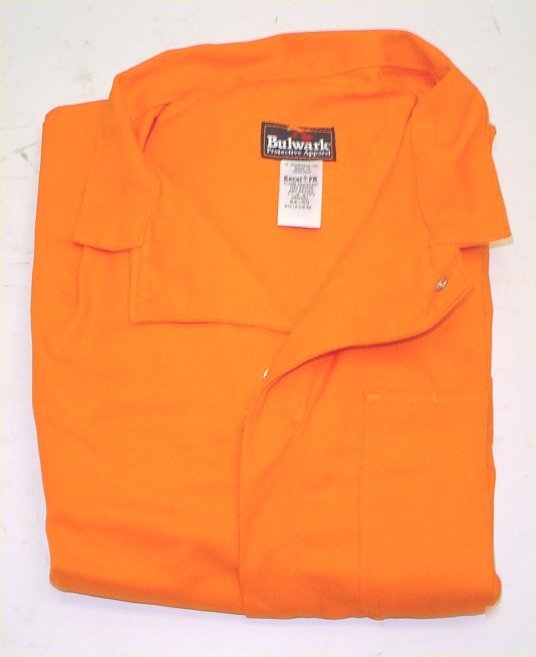 Bulwark flame resistant coveralls 11.2 arc suit sz 42