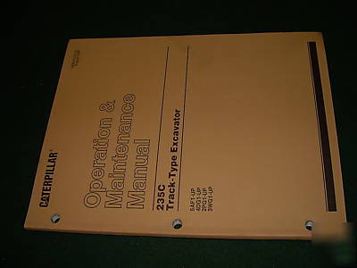 Cat caterpillar 235C operation maintenance manual