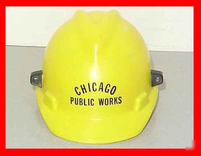 City of chicago public works hardhat hard hat old 1960S