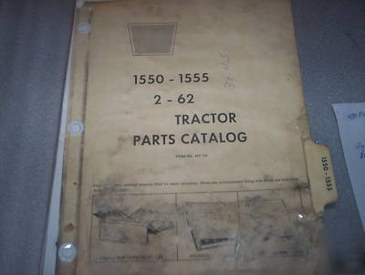 Cockshutt oliver 1550 - 1555 2-62 tractor parts catalog