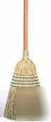 Corn broom, warehouse, 1 1/8'' dia stained/lacquered
