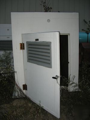 Fiberglass pump station cover with door
