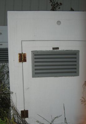 Fiberglass pump station cover with door