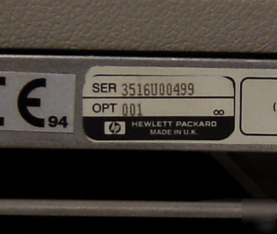 Hp 8922M/1/6 gsm test set with spectrum analyzer 