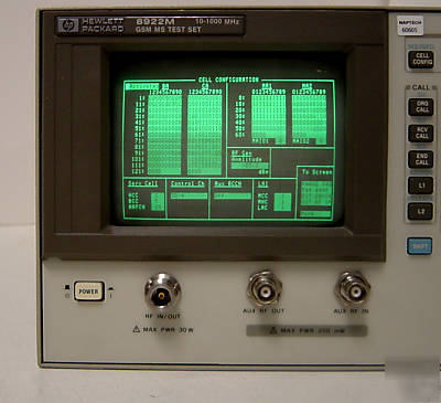 Hp 8922M/1/6 gsm test set with spectrum analyzer 